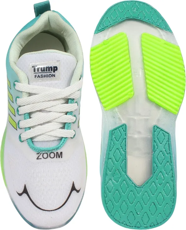 Trump_Boys_&_Girls_Lace_Running_Shoes_Green