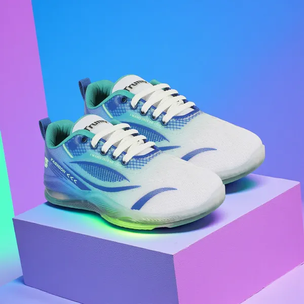 Trump_Boys_&_Girls_Lace_Running_Shoes_Blue