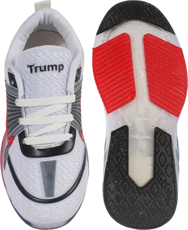 Trump_Boys_&_Girls_Lace_Running_Shoes_Red