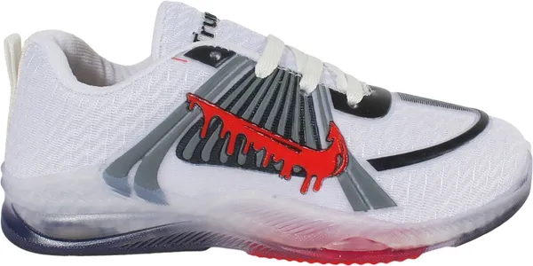 Trump_Boys_&_Girls_Lace_Running_Shoes_Red