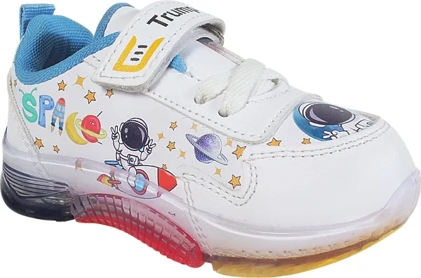 Trump_Boys_&_Girls_Lace_Running_Shoes_White