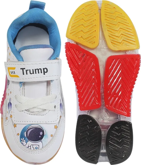 Trump_Boys_&_Girls_Lace_Running_Shoes_White