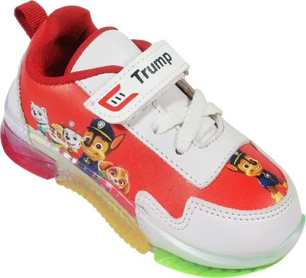 Trump_Boys_&_Girls_Lace_Running_Shoes_Red