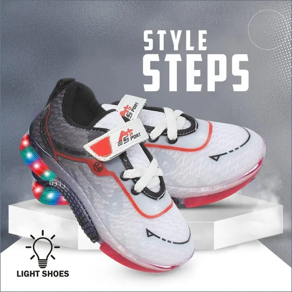 Trump_Boys_&_Girls_Velcro_Running_Shoes_Black