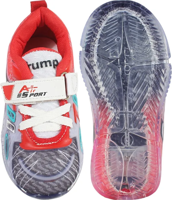 Trump_Boys_&_Girls_Lace_Running_Shoes_Red