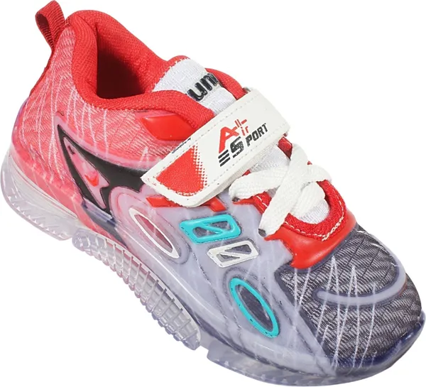 Trump_Boys_&_Girls_Lace_Running_Shoes_Red