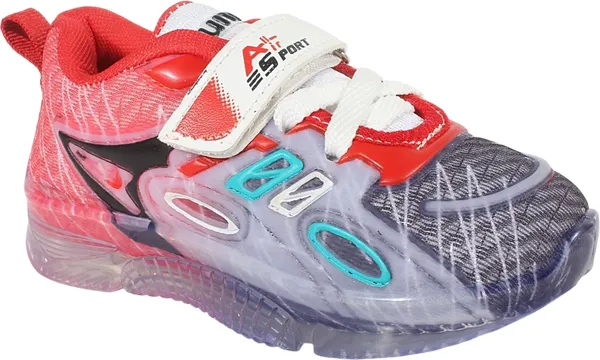 Trump_Boys_&_Girls_Lace_Running_Shoes_Red