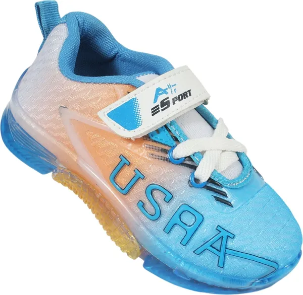 Trump_Boys_&_Girls_Lace_Running_Shoes_Light_Blue