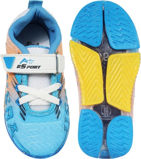 Trump_Boys_&_Girls_Lace_Running_Shoes_Light_Blue
