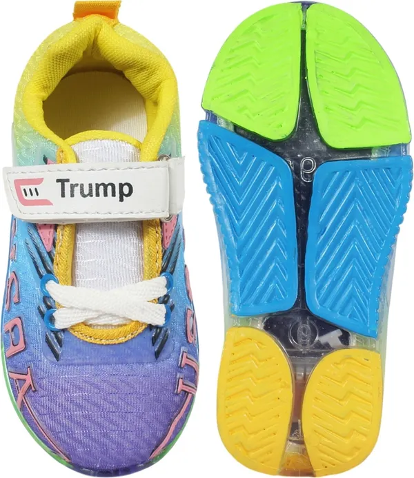 Trump_Boys_&_Girls_Lace_Running_Shoes_Yellow
