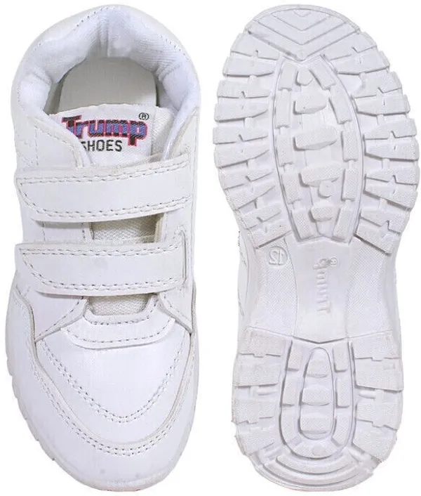 Trump_Boys_&_Girls_Velcro_Casual_Shoes_White