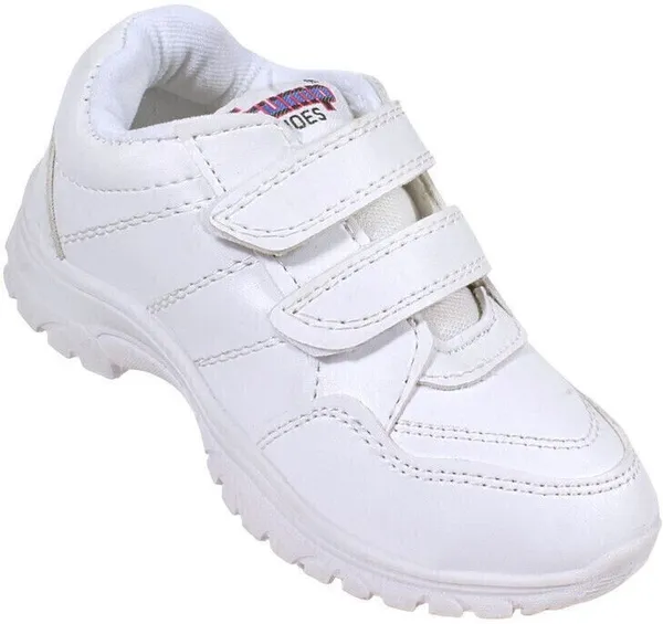 Trump_Boys_&_Girls_Velcro_Casual_Shoes_White