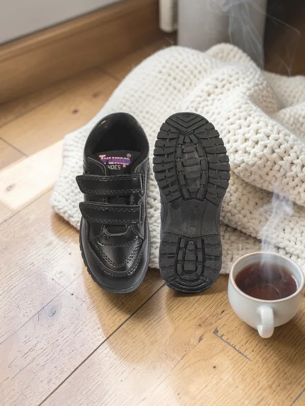 Trump_Boys_&_Girls_Velcro_Casual_Shoes_Black
