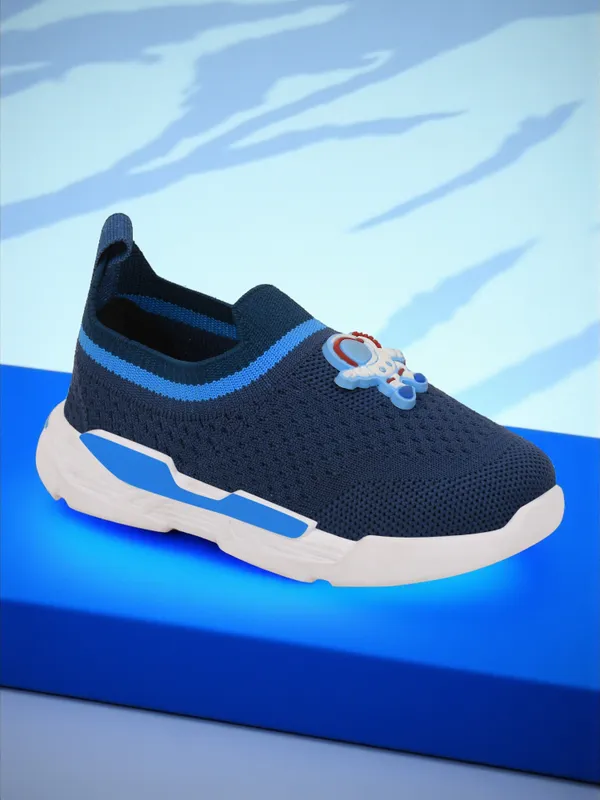 Trump_Boys_&_Girls_Slip_On_Running_Shoes_Blue