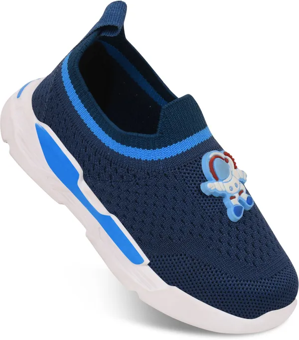 Trump_Boys_&_Girls_Slip_On_Running_Shoes_Blue
