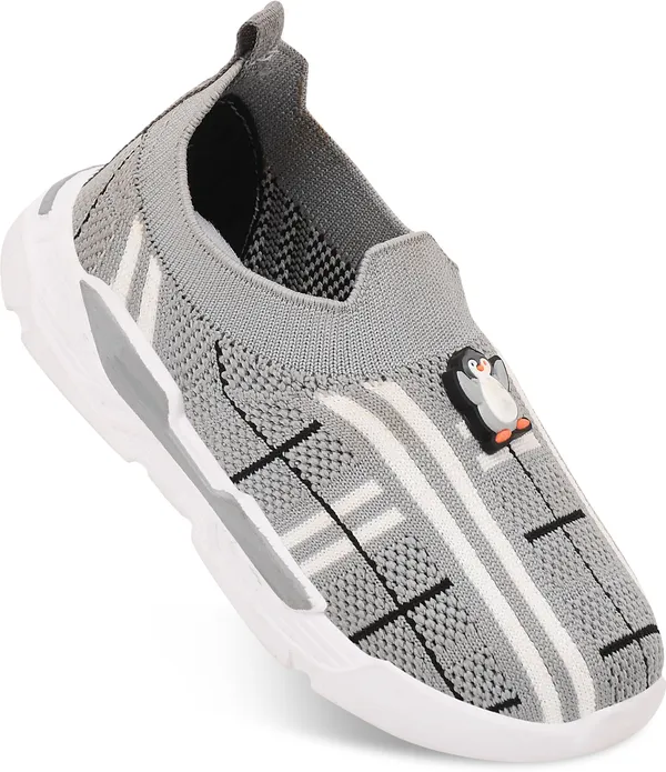 Trump_Boys_&_Girls_Slip_On_Running_Shoes_Grey