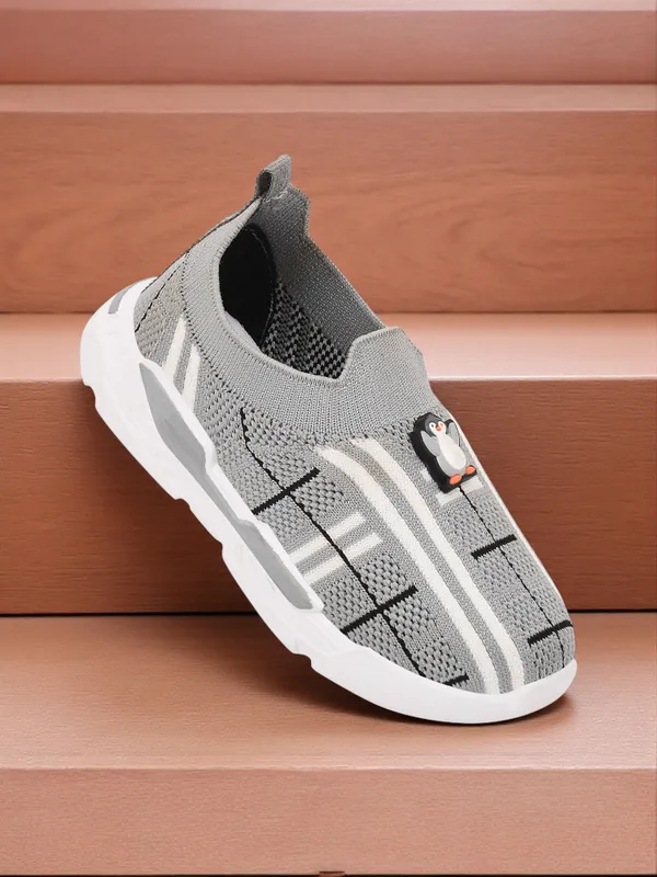 Trump_Boys_&_Girls_Slip_On_Running_Shoes_Grey