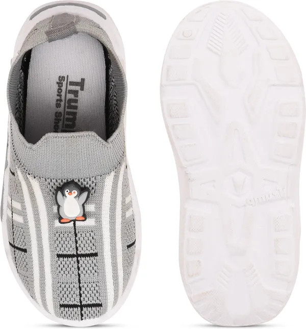 Trump_Boys_&_Girls_Slip_On_Running_Shoes_Grey