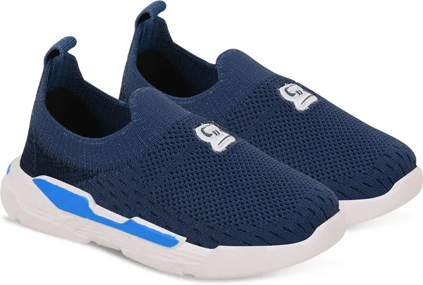 Trump_Boys_&_Girls_Slip_On_Running_Shoes_Blue