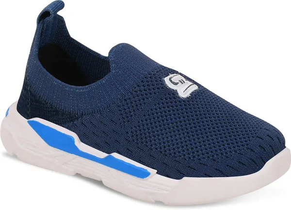 Trump_Boys_&_Girls_Slip_On_Running_Shoes_Blue