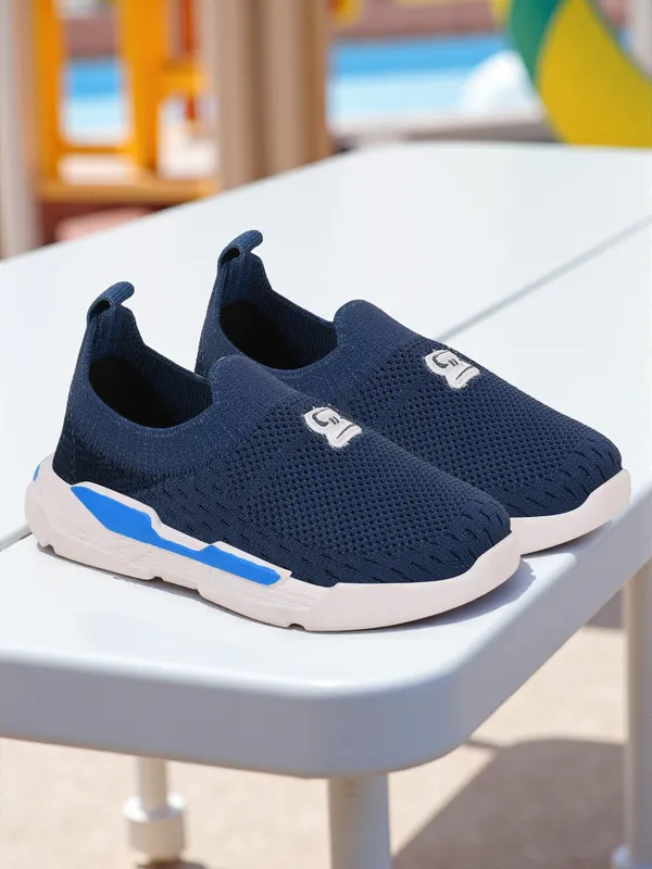 Trump_Boys_&_Girls_Slip_On_Running_Shoes_Blue