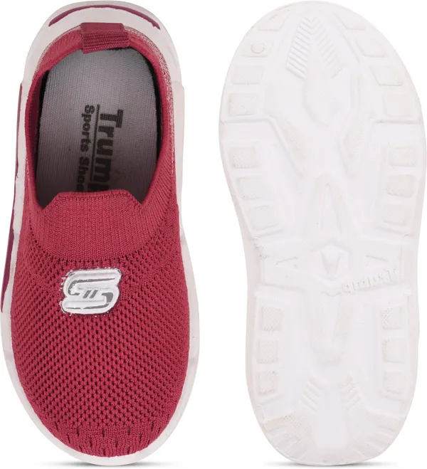 Trump_Boys_&_Girls_Slip_On_Running_Shoes_Pink