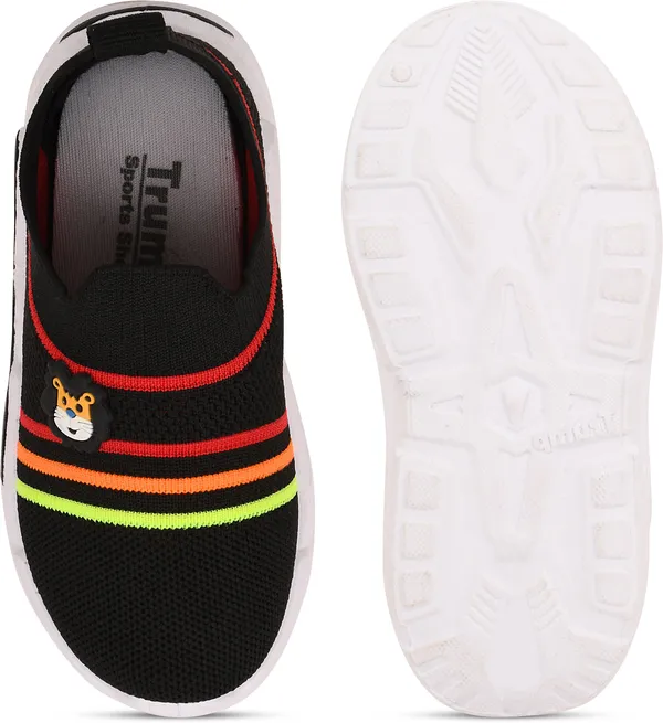 Trump_Boys_&_Girls_Slip_On_Running_Shoes_Black