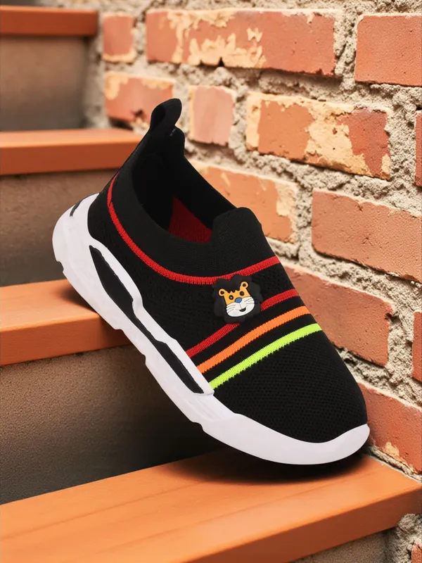 Trump_Boys_&_Girls_Slip_On_Running_Shoes_Black