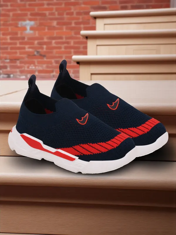 Trump_Boys_&_Girls_Slip_On_Running_Shoes_Blue