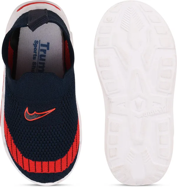Trump_Boys_&_Girls_Slip_On_Running_Shoes_Blue