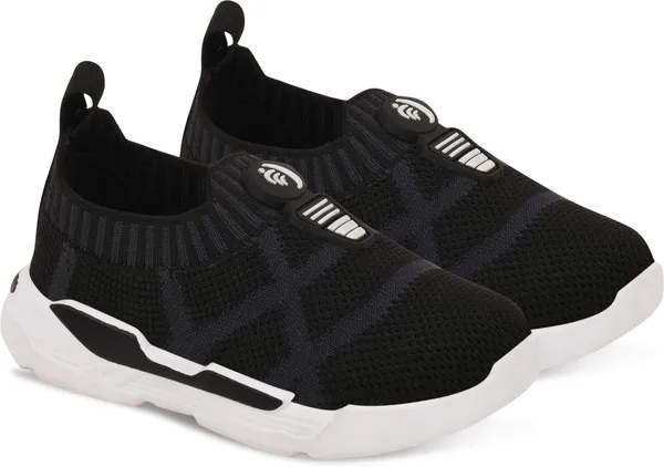 Trump_Boys_&_Girls_Slip_On_Running_Shoes_Black