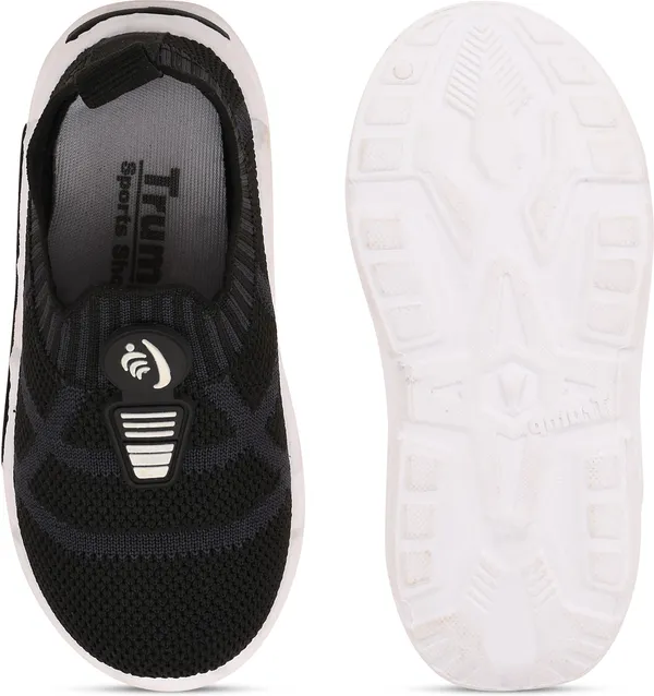 Trump_Boys_&_Girls_Slip_On_Running_Shoes_Black