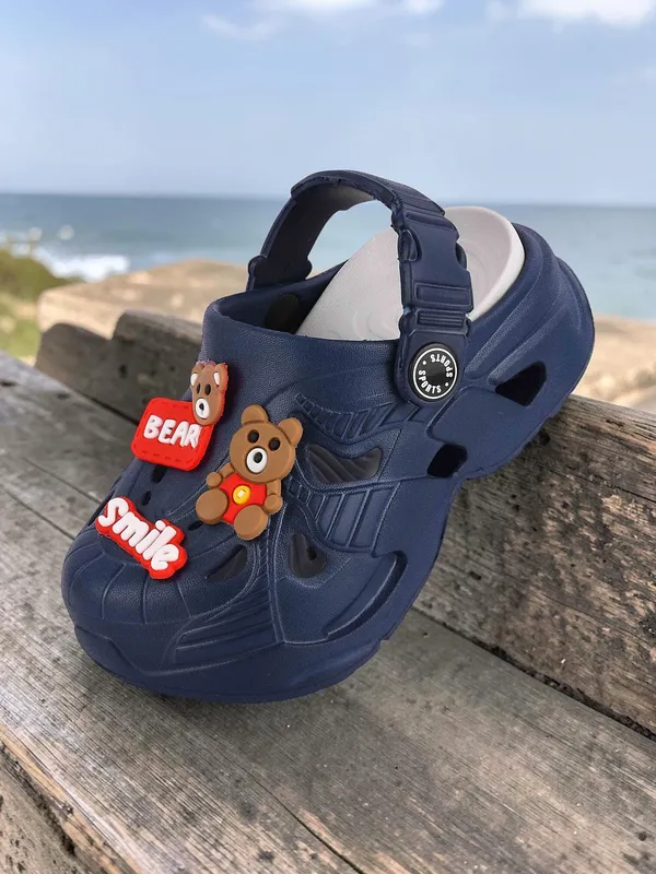 Trump_Boys_&_Girls_Sling_Back_Clogs_Blue
