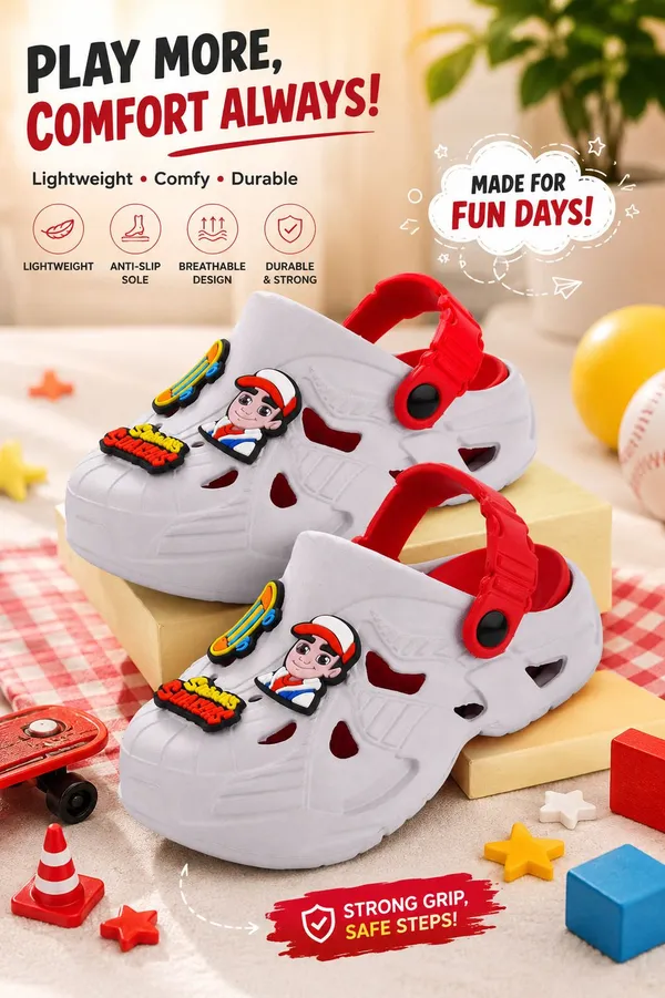 Trump_Boys_&_Girls_Sling_Back_Clogs_Grey