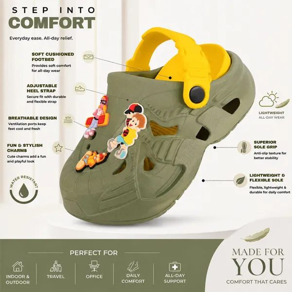 Trump_Boys_&_Girls_Sling_Back_Clogs_Green