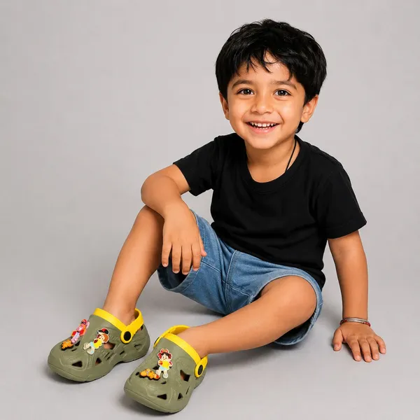 Trump_Boys_&_Girls_Sling_Back_Clogs_Green