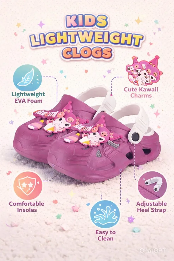 Trump_Boys_&_Girls_Sling_Back_Clogs_Purple