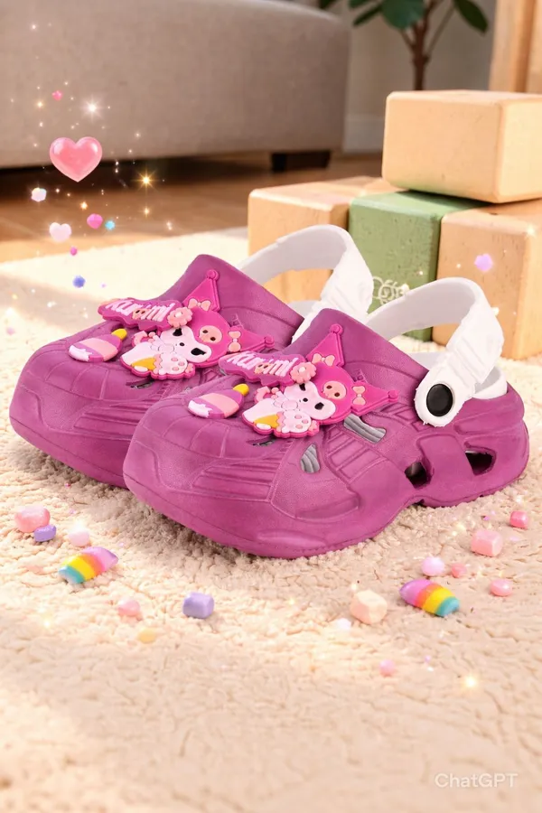 Trump_Boys_&_Girls_Sling_Back_Clogs_Purple