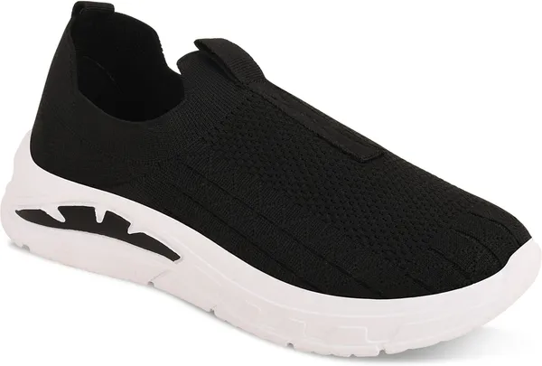 Trump_Boys_&_Girls_Slip_On_Running_Shoes_Black