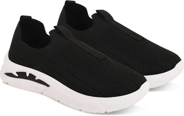 Trump_Boys_&_Girls_Slip_On_Running_Shoes_Black