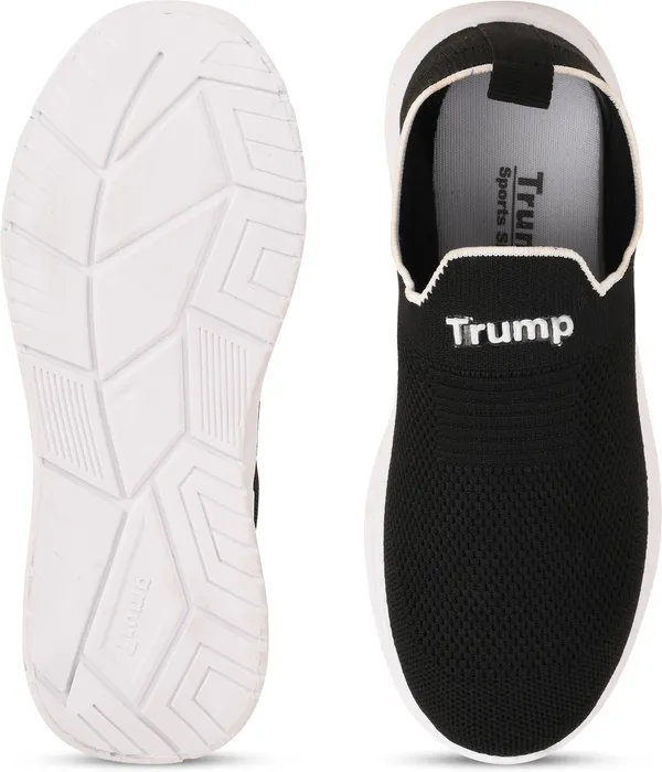 Trump_Boys_&_Girls_Slip_On_Running_Shoes_Black