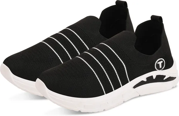 Trump_Boys_&_Girls_Slip_On_Running_Shoes_Black