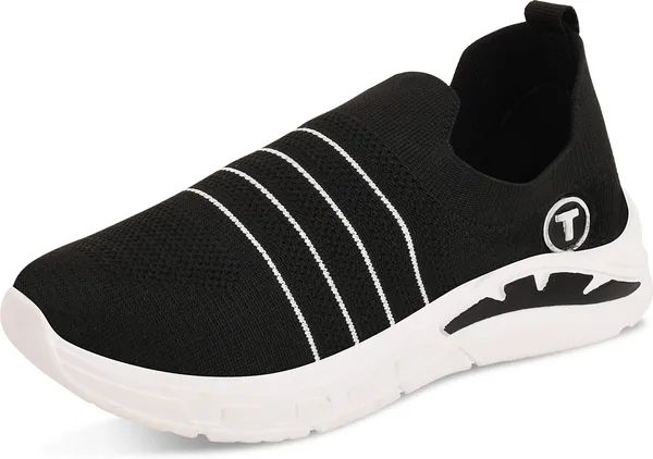 Trump_Boys_&_Girls_Slip_On_Running_Shoes_Black
