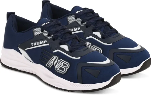Trump_Boys_&_Girls_Slip_On_Running_Shoes_Blue