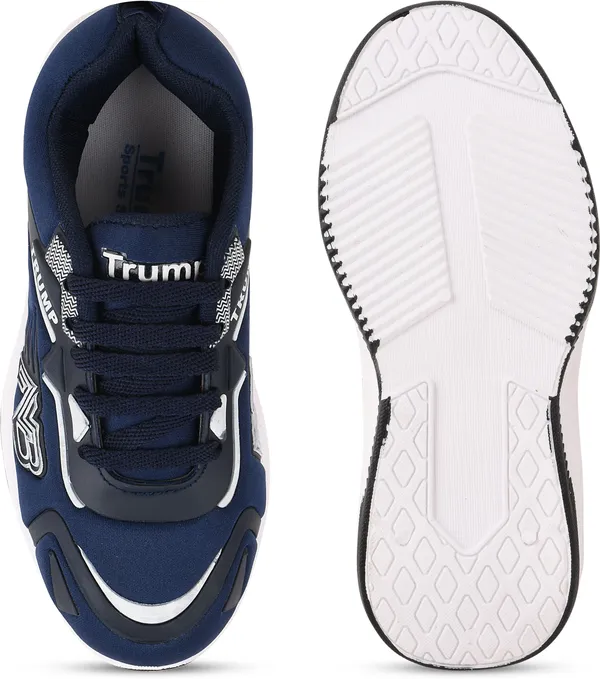 Trump_Boys_&_Girls_Slip_On_Running_Shoes_Blue