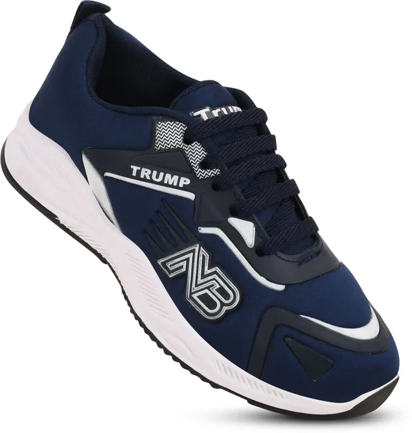 Trump_Boys_&_Girls_Slip_On_Running_Shoes_Blue