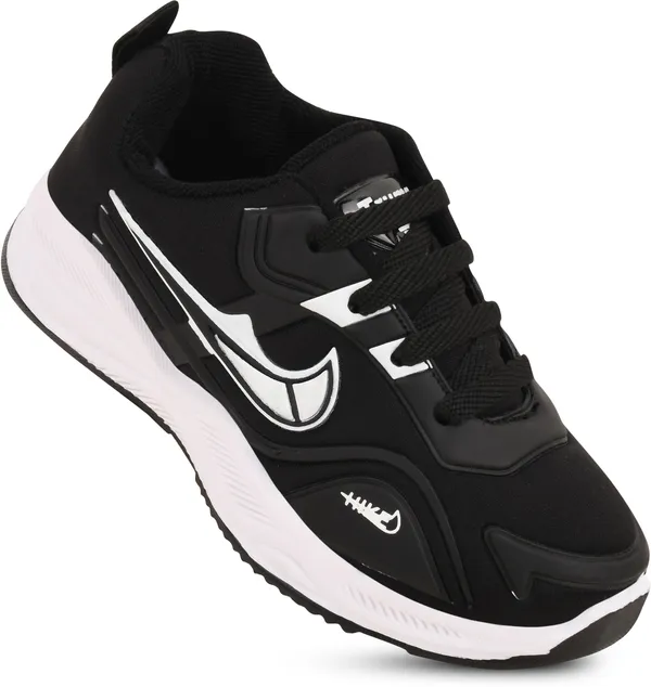 Trump_Boys_&_Girls_Slip_On_Running_Shoes_Black