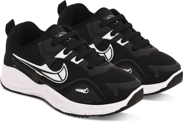 Trump_Boys_&_Girls_Slip_On_Running_Shoes_Black