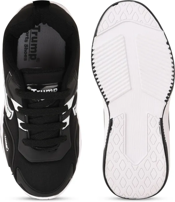 Trump_Boys_&_Girls_Slip_On_Running_Shoes_Black