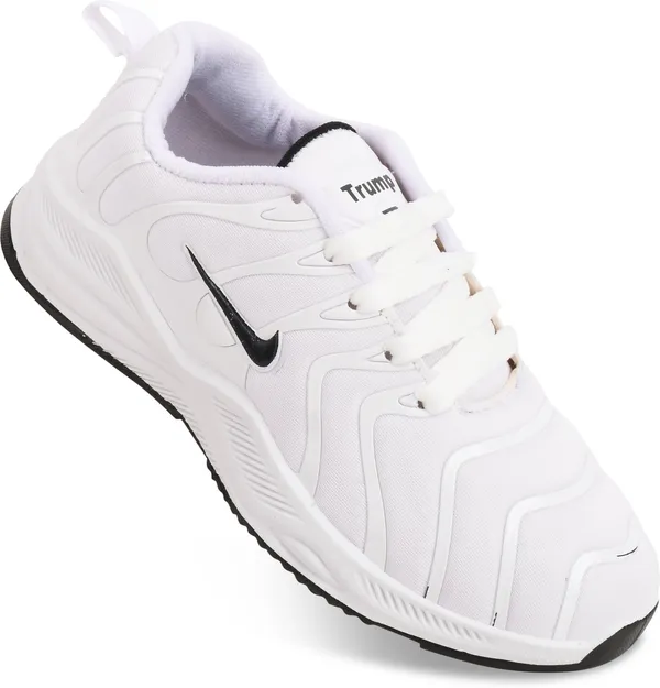 Trump_Boys_&_Girls_Slip_On_Running_Shoes_White